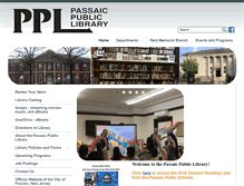 Tablet Screenshot of passaicpubliclibrary.org